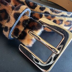 Lane Bryant fur Leopard belt